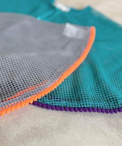 CALMIA（カルミア）の「メッシュケープ/おとな（付け襟・レディース・グレー/ブルー・160cm）」の3枚目の写真