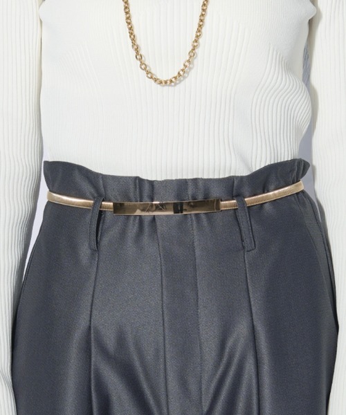 Ezick（エジック）の「Dress up スプリングベルト（ベルト・レディース・シルバー/ゴールド・FREE）」の6枚目の写真