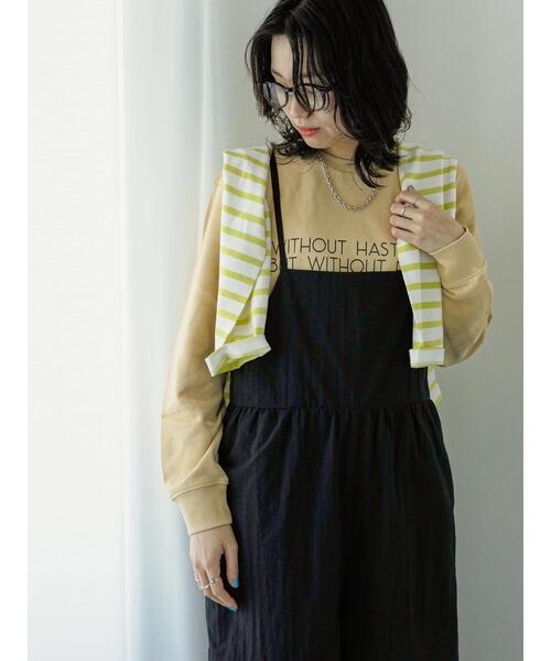 Samansa Mos2 blue（サマンサモスモスブルー）の「裏毛ロゴスウェット（Tシャツ/カットソー・レディース・ベージュ/オフホワイト/イエロー/ネイビー/ブルー・F）」の18枚目の写真