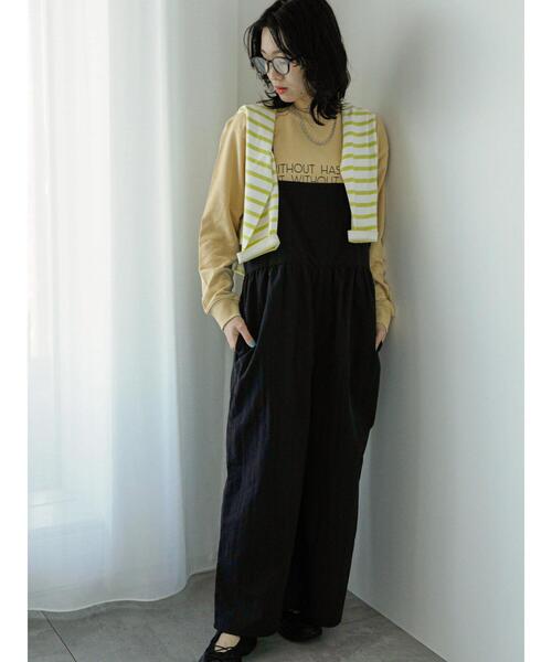 Samansa Mos2 blue（サマンサモスモスブルー）の「裏毛ロゴスウェット（Tシャツ/カットソー・レディース・ベージュ/オフホワイト/イエロー/ネイビー/ブルー・F）」の17枚目の写真