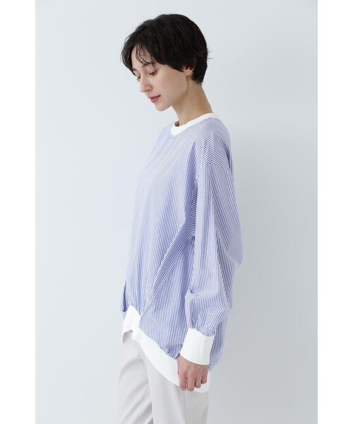 セール】◇コットンオックスストライプブラウス（シャツ/ブラウス