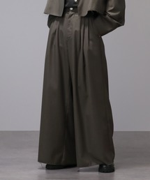 welise | 【welise/ウェライズ】グレイスフルTRヘムダメージモード3タックスーパーワイドスラックス(スラックス)