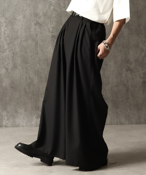 welise（ウェライズ）の「【welise/ウェライズ】グレイスフルTR  3タックモードワイドスラックス（スラックス・メンズ・ブラック/ダークベージュ/チャコールグレー/ダークグレー/ブルー/グレイッシュベージュ/グレー/グレー系/ベージュ系/ブラック系/チャコール/ブルー系・M/L/S）」の14枚目の写真