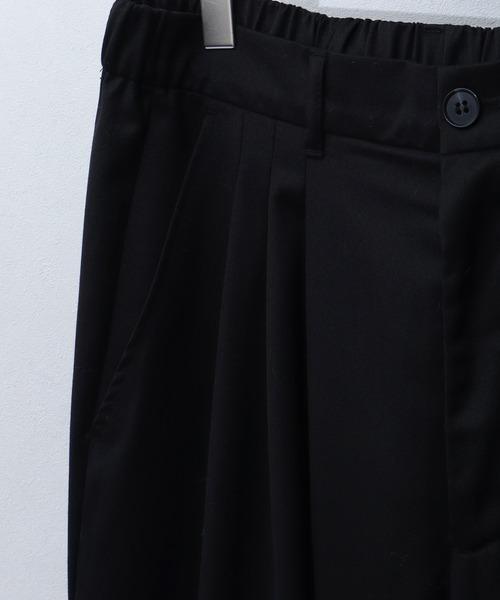 welise（ウェライズ）の「【welise/ウェライズ】グレイスフルTR  3タックモードワイドスラックス（スラックス・メンズ・ブラック/ダークベージュ/チャコールグレー/ダークグレー/ブルー/グレイッシュベージュ/グレー/グレー系/ベージュ系/ブラック系/チャコール/ブルー系・M/L/S）」の21枚目の写真