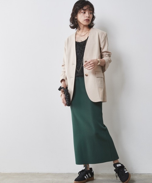 CHIC STYLE（シックスタイル）の「＜大きいサイズ＞フリンジジャガードノースリーブトップス　シックスタイル（キャミソール・レディース・ブラック/アイボリー・LL/3L/4L/5L/L）」の15枚目の写真