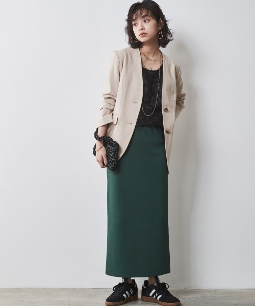 CHIC STYLE（シックスタイル）の「＜大きいサイズ＞フリンジジャガードノースリーブトップス　シックスタイル（キャミソール・レディース・ブラック/アイボリー・LL/3L/4L/5L/L）」の16枚目の写真