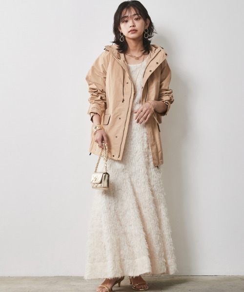 CHIC STYLE（シックスタイル）の「＜大きいサイズ＞フリンジジャガードノースリーブトップス　シックスタイル（キャミソール・レディース・ブラック/アイボリー・LL/3L/4L/5L/L）」の7枚目の写真