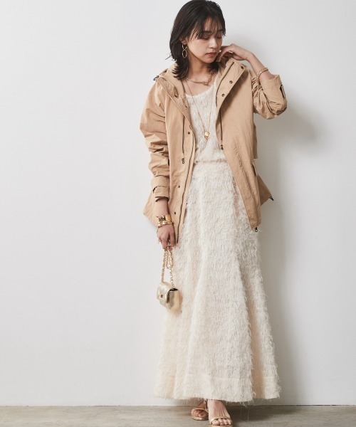 CHIC STYLE（シックスタイル）の「＜大きいサイズ＞フリンジジャガードノースリーブトップス　シックスタイル（キャミソール・レディース・ブラック/アイボリー・LL/3L/4L/5L/L）」の8枚目の写真