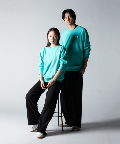UNDER ARMOUR（アンダーアーマー）の「UAエッセンシャルテリー クルー（トレーニング/メンズ）（スウェット・メンズ・ブルー系・M/S/XL/XXL/L）」の2枚目の写真