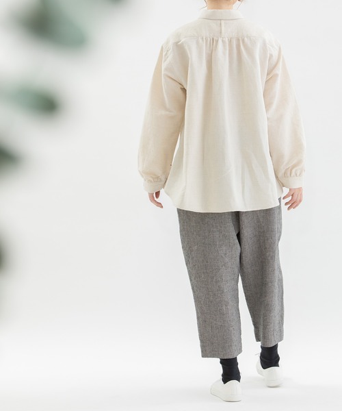nop de nod（ノップドゥノッド）の「Pommeリネンパンツ（その他パンツ・レディース・ブラック/スミクロ/ダークグレー・3）」の10枚目の写真
