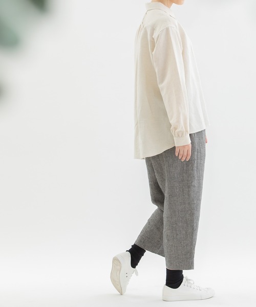 nop de nod（ノップドゥノッド）の「Pommeリネンパンツ（その他パンツ・レディース・ブラック/スミクロ/ダークグレー・3）」の11枚目の写真