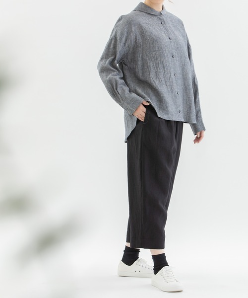 nop de nod（ノップドゥノッド）の「Pommeリネンパンツ（その他パンツ・レディース・ブラック/スミクロ/ダークグレー・3）」の17枚目の写真
