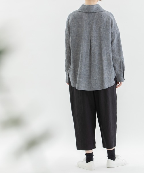 nop de nod（ノップドゥノッド）の「Pommeリネンパンツ（その他パンツ・レディース・ブラック/スミクロ/ダークグレー・3）」の18枚目の写真