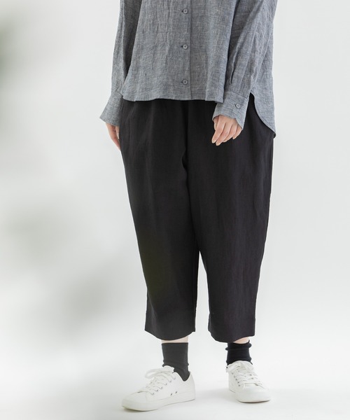 nop de nod（ノップドゥノッド）の「Pommeリネンパンツ（その他パンツ・レディース・ブラック/スミクロ/ダークグレー・3）」の19枚目の写真