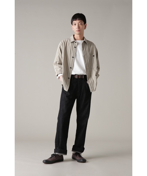 MHL. エムエイチエル ストライプシャツ Mサイズ コットンリネン COTTON LINEN STRIPE JERSEY | MHL.（エムエイチエル） ｜【公式