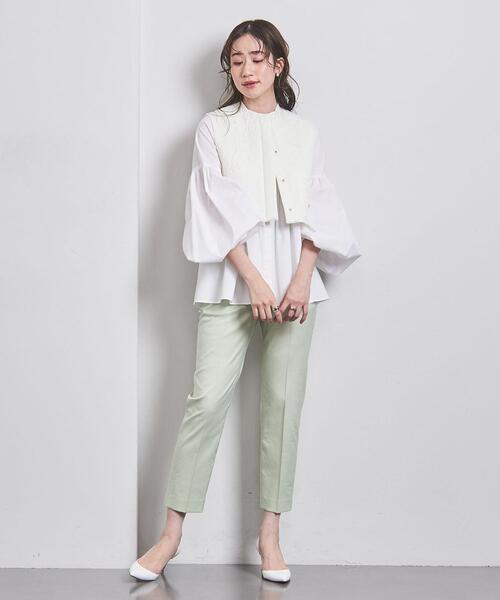 ユナイテッドアローズ　エンブロイダリー キルト ショートベスト　ドゥロワー UNITED ARROWS（ユナイテッドアローズ）の「エンブロイダリー
