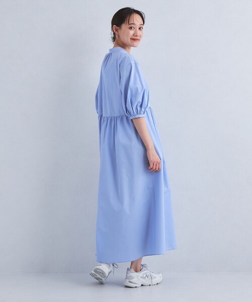 グリーンレーベルリラクシング　ソデボリュームワンピース　新品未使用タグ付き green label relaxing（グリーンレーベルリラクシング）の「ソデ