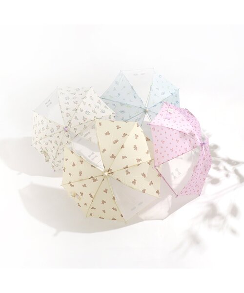 apres les cours（アプレレクール）の「GIRLS傘(花・いちご)（長傘・キッズ・アイボリー/ラベンダー・MEDIUM/XS/S/SMALL）」の4枚目の写真