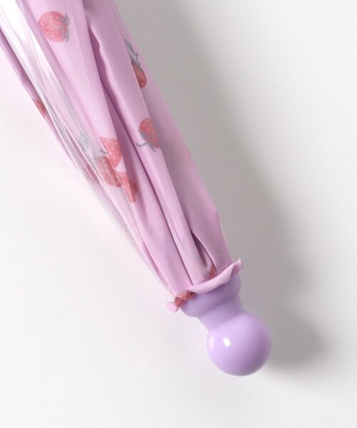 apres les cours（アプレレクール）の「GIRLS傘(花・いちご)（長傘・キッズ・アイボリー/ラベンダー・MEDIUM/XS/S/SMALL）」の16枚目の写真