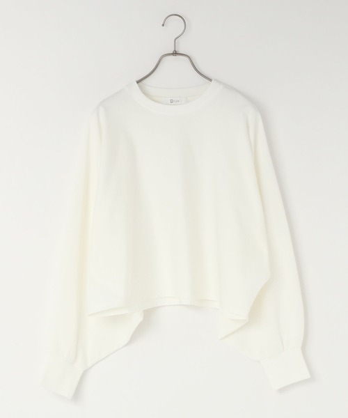yuw（ユウ）の「ドルマンＴシャツ 991823（Tシャツ/カットソー・レディース・ホワイト/グレー/ブルー・FREE）」の4枚目の写真