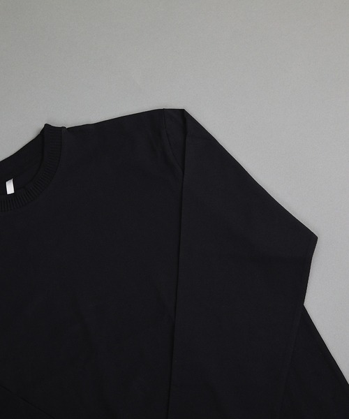 VIBGYOR(ヴィブジョー)の「ヘヴィウェイト天竺 リブジャガード 長袖 クルーネック(Tシャツ/カットソー・メンズ・ホワイト系その他/ホワイト/ブラック・LARGE/MEDIUM)」の6枚目の写真