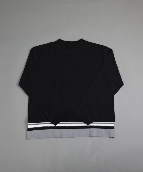 VIBGYOR(ヴィブジョー)の「ヘヴィウェイト天竺 リブジャガード 長袖 クルーネック(Tシャツ/カットソー・メンズ・ホワイト系その他/ホワイト/ブラック・LARGE/MEDIUM)」の8枚目の写真