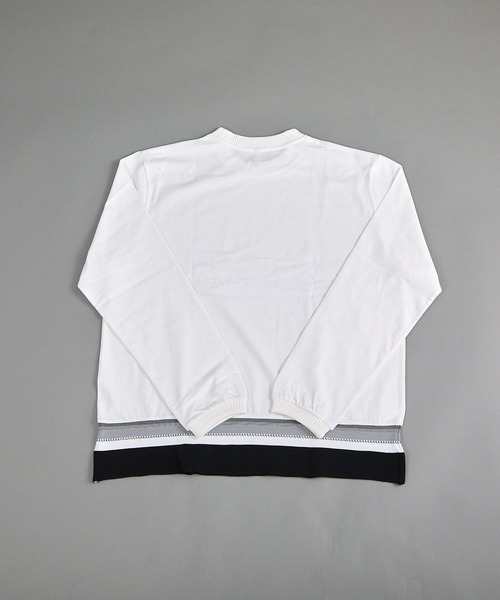VIBGYOR(ヴィブジョー)の「ヘヴィウェイト天竺 リブジャガード 長袖 クルーネック(Tシャツ/カットソー・メンズ・ホワイト系その他/ホワイト/ブラック・LARGE/MEDIUM)」の4枚目の写真