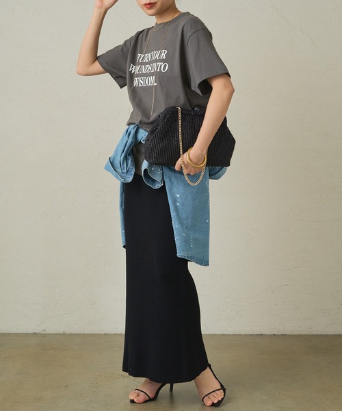 新品　Loungedress バックロゴシャツブルゾン　ホワイト　ラウンジドレス パル PAL 【Loungedress】バックロゴシャツブルゾン （khaki