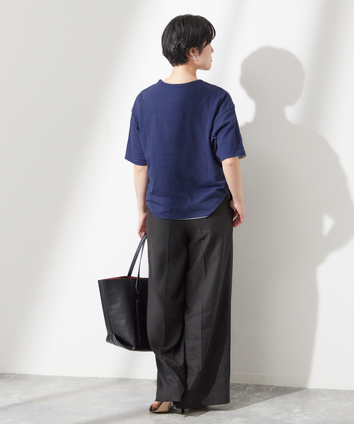 journal standard L'essage（ジャーナルスタンダードレサージュ）の「【ST.JOHNS 3RD CLUB】OKLAHOMA CITY x SWIM：Tシャツ（Tシャツ/カットソー・レディース・ネイビー/チャコールグレー・FREE）」の15枚目の写真