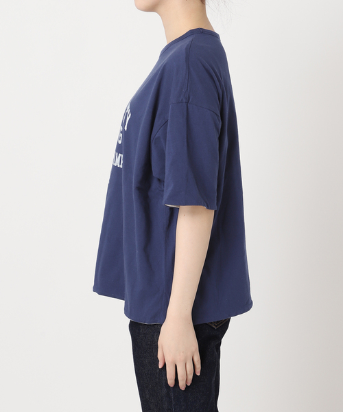 journal standard L'essage（ジャーナルスタンダードレサージュ）の「【ST.JOHNS 3RD CLUB】OKLAHOMA CITY x SWIM：Tシャツ（Tシャツ/カットソー・レディース・ネイビー/チャコールグレー・FREE）」の21枚目の写真