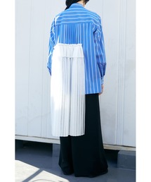 ENFOLD（エンフォルド）の「JOYCE ストライプ プリーツBIG SHIRT