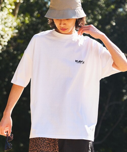 FREAK'S STORE（フリークスストア）の「限定展開 KAVU×FREAK'S STORE/カブー 別注 ビッグシルエット バックプリントTシャツ/Burger（Tシャツ/カットソー・メンズ・ホワイト/ブラック/グレイッシュベージュ/オリーブ/ピンク・SMALL/MEDIUM/LARGE）」の11枚目の写真