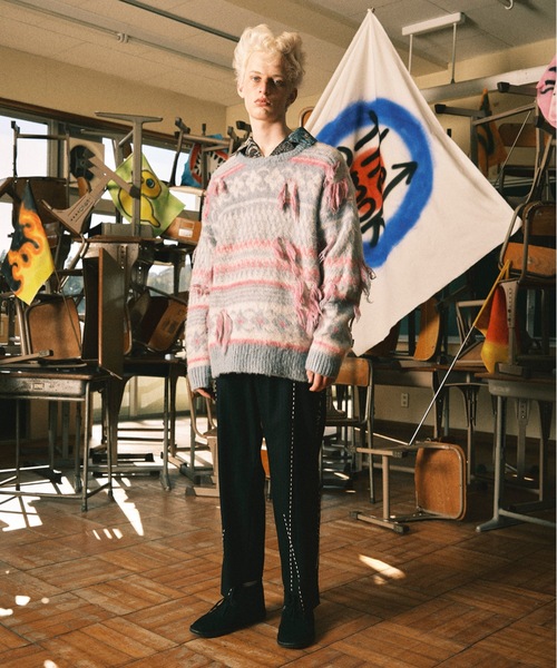 amok（アモク）の「NORDIC MOHAIR KNIT（ニット/セーター）」 - WEAR