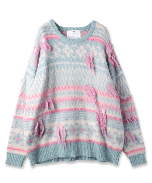 amok（アモク）の「NORDIC MOHAIR KNIT（ニット/セーター）」 - WEAR