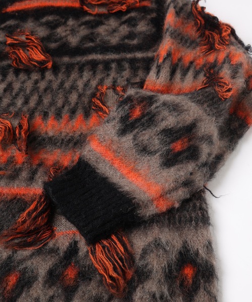 amok（アモク）の「NORDIC MOHAIR KNIT（ニット/セーター）」 - WEAR