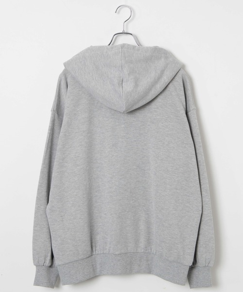 WEGO（ウィゴー）の「WEGO/ルーズフィットジップパーカー（パーカー・レディース・杢グレー/オフホワイト/ブラック・FREE）」の16枚目の写真