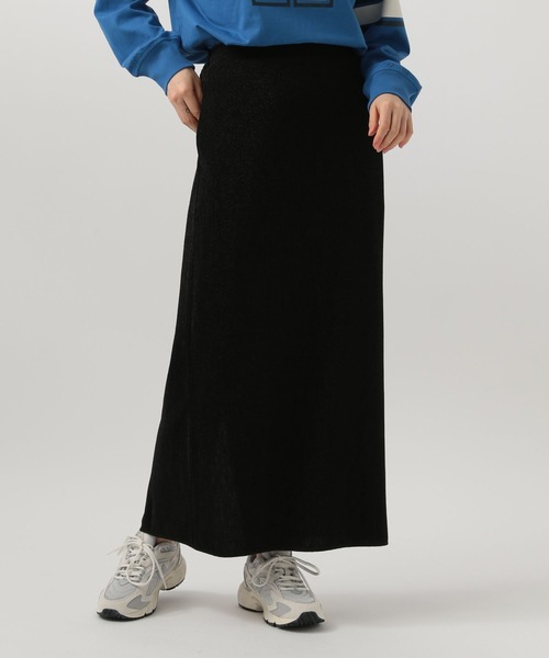 BAYFLOW（ベイフロー）の「ラメカットタイトスカート（スカート・レディース・シルバー/ブラック・FREE）」の9枚目の写真