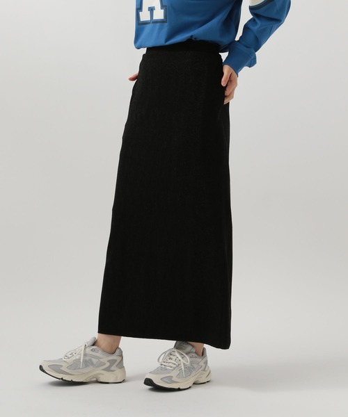 BAYFLOW（ベイフロー）の「ラメカットタイトスカート（スカート・レディース・シルバー/ブラック・FREE）」の10枚目の写真