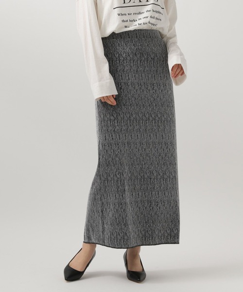 BAYFLOW（ベイフロー）の「ラメカットタイトスカート（スカート・レディース・シルバー/ブラック・FREE）」の22枚目の写真