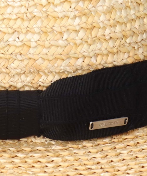 OVERRIDE(オーバーライド)の「OVERRIDE TOOTHED STRAW BOATER / オーバーライド(ハット・レディース・グリーン/ブラック・58cm)」の8枚目の写真