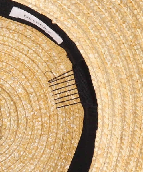 OVERRIDE(オーバーライド)の「OVERRIDE TOOTHED STRAW BOATER / オーバーライド(ハット・レディース・グリーン/ブラック・58cm)」の9枚目の写真
