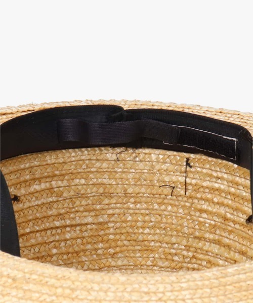 OVERRIDE(オーバーライド)の「OVERRIDE TOOTHED STRAW BOATER / オーバーライド(ハット・レディース・グリーン/ブラック・58cm)」の12枚目の写真