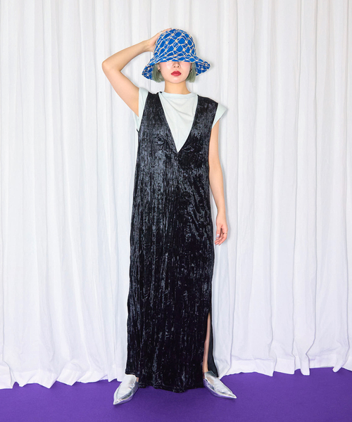 ワンピース CITYSHOP CRASH VELVET LEANN DRESS ワンピース CITYSHOP CRASH VELVET LEANN DRESS CITYSHOP CRASH VELVET