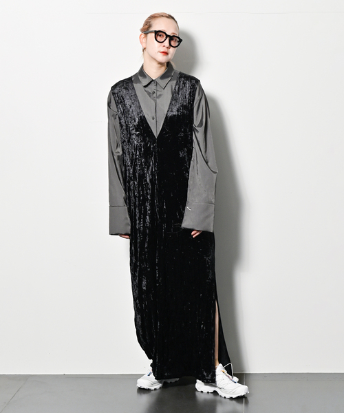 TIO　CRUSH VELVET LEAN DRESS：ワンピース TIO様専用 CRUSH VELVET LEAN DRESS：ワンピース - メルカリ