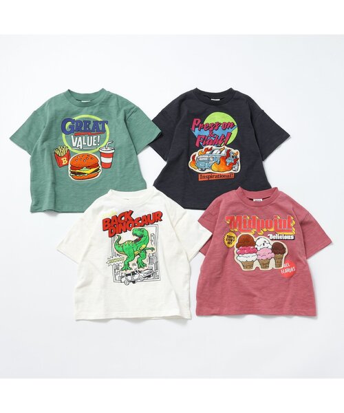 BREEZE(ブリーズ)の「サガラビックTシャツ(Tシャツ/カットソー・キッズ・オフホワイト/ピンク/グリーン/チャコール・110/100/90/80/140/130/120)」の7枚目の写真