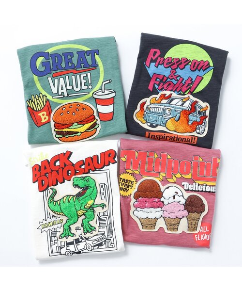 BREEZE(ブリーズ)の「サガラビックTシャツ(Tシャツ/カットソー・キッズ・オフホワイト/ピンク/グリーン/チャコール・110/100/90/80/140/130/120)」の8枚目の写真