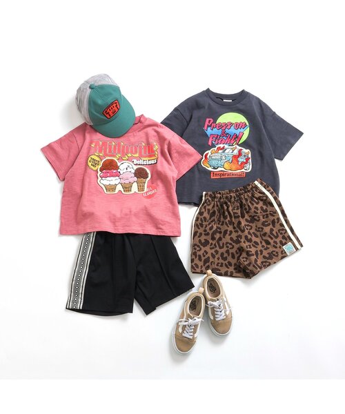 BREEZE(ブリーズ)の「サガラビックTシャツ(Tシャツ/カットソー・キッズ・オフホワイト/ピンク/グリーン/チャコール・110/100/90/80/140/130/120)」の10枚目の写真