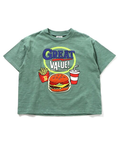 BREEZE(ブリーズ)の「サガラビックTシャツ(Tシャツ/カットソー・キッズ・オフホワイト/ピンク/グリーン/チャコール・110/100/90/80/140/130/120)」の14枚目の写真