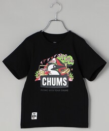 限定展開 CHUMS/チャムス KIDS Picnic Booby T-Shirt キッズサイズ ピクニックプリントTシャツ/CH21-1309
