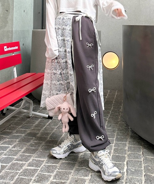 Alley by w closet(アリーバイダブルクローゼット)の「【Alley】レースエプロンスカート(スカート・レディース・オフホワイト・FREE)」の2枚目の写真